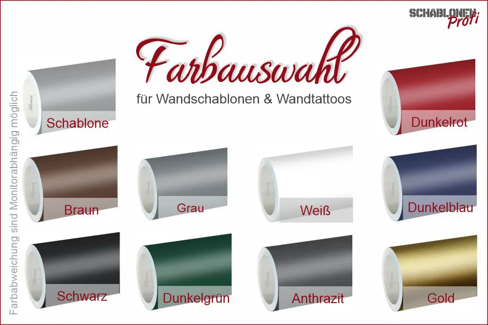 Farbauswahl Wandtattoos Bild